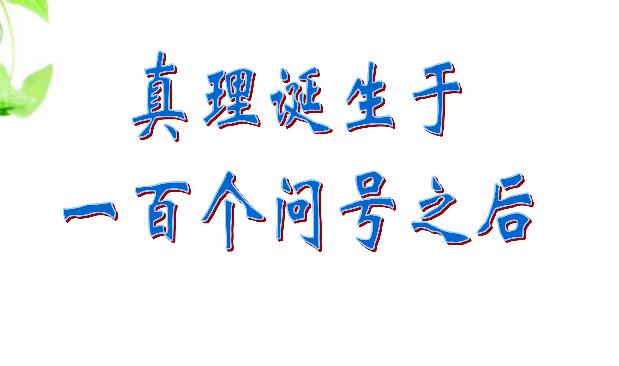 真理诞生于一百个教学反思 不足